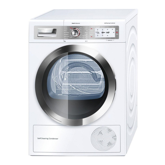 Bosch WTY877W8IT Manual de instruções de instalação e funcionamento