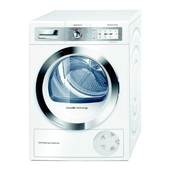 Bosch WTY88880SN/05 Manual de instrucciones