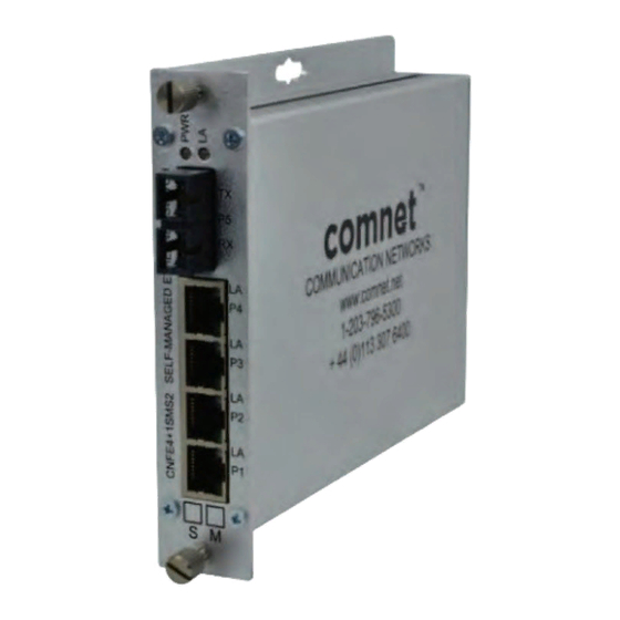 Comnet CNFE4+1SMSM2 Руководство по установке и эксплуатации