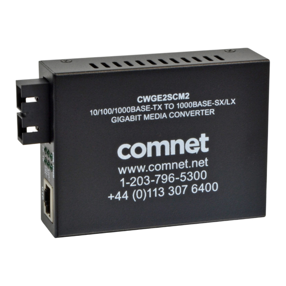 Comnet CWGE2SCS2 Manual de instalação e funcionamento