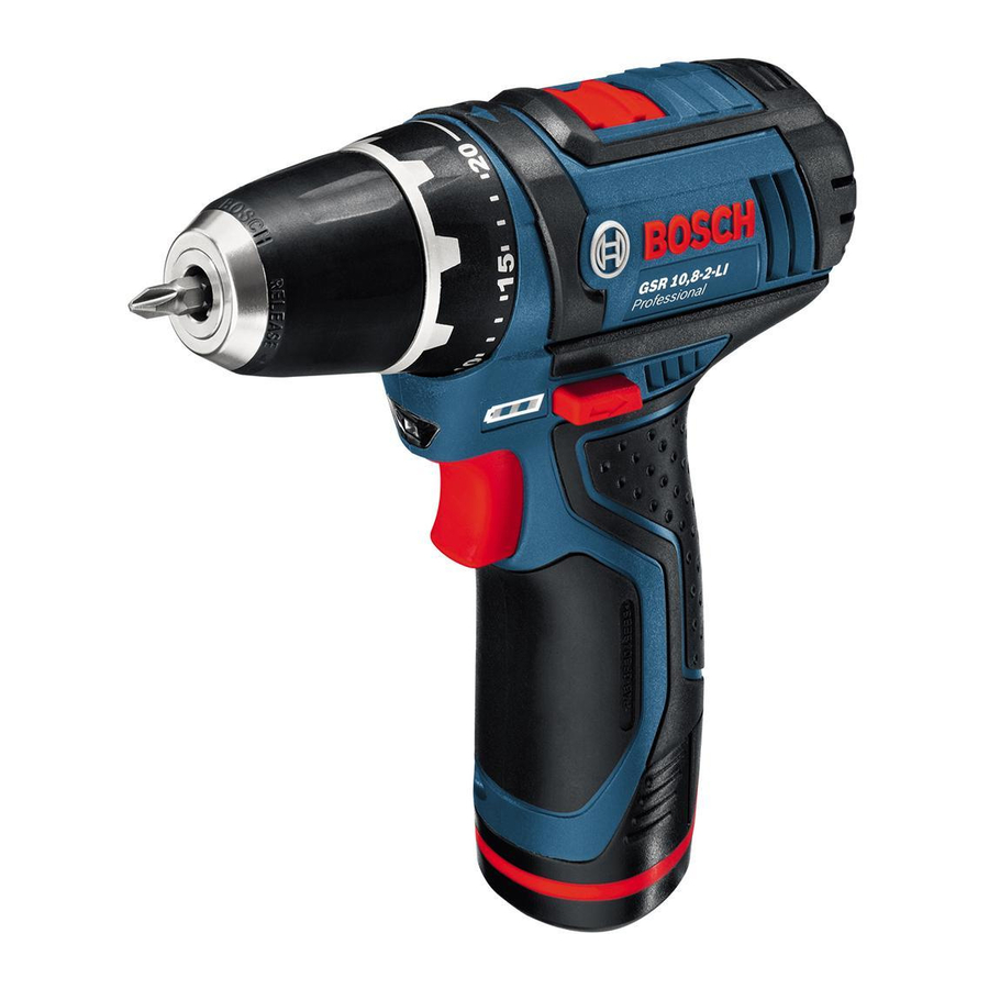 Bosch 8-2-LI Professional Manual Petunjuk Asli