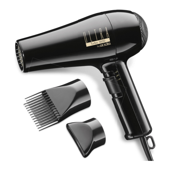 Andis Ultra Styling Hair Dryer Brochure