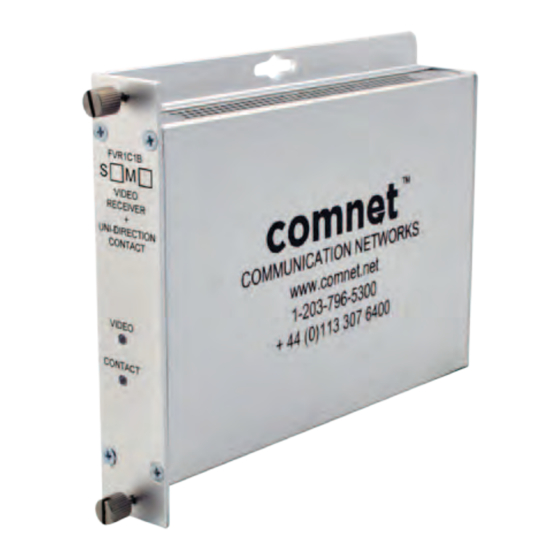 Comnet FVR1C1BM1 Manuale di installazione e funzionamento