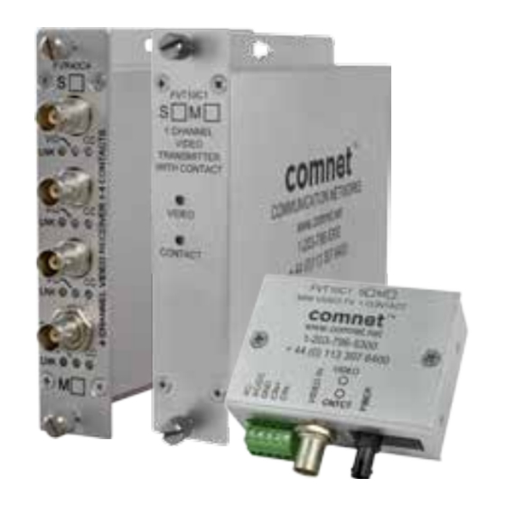 Comnet FVT10C1S1 Manuale di installazione e funzionamento