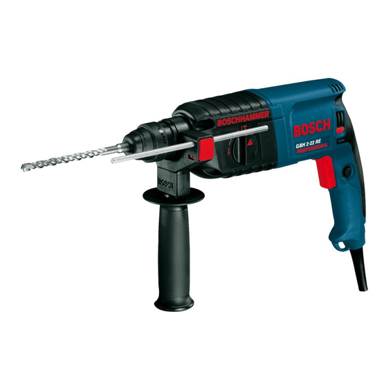 Bosch GBH 2-22 E PROFESSIONAL Manual de instrucciones original