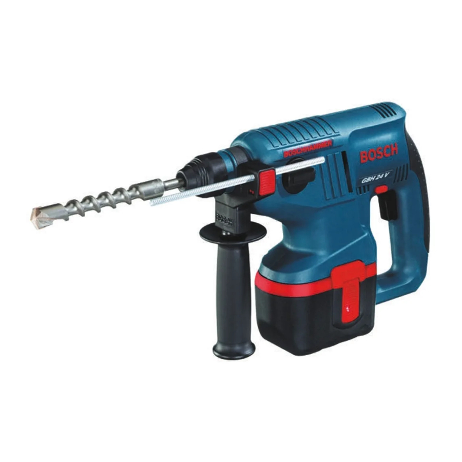 Bosch GBH 24 V Professional Orijinal Talimat Kılavuzu