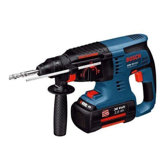 Bosch GBH 36 V-LI Professional Оригинальное руководство по эксплуатации