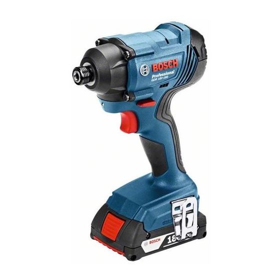 Bosch GDR 180-LI Manual de instruções