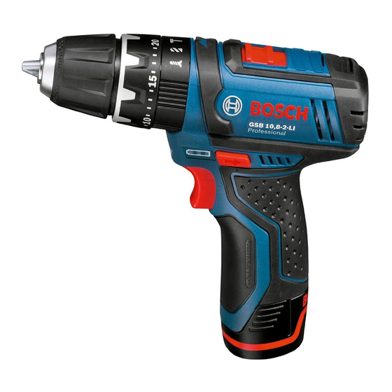 Bosch GSB 10.8-2-LI Professional 원본 사용 설명서