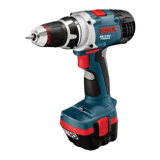 Bosch GSB 12 VE-2 Kullanım Talimatları Kılavuzu