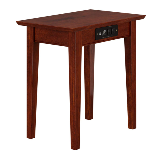 Atlantic SHAKER SIDE TABLE Assembly Instructions