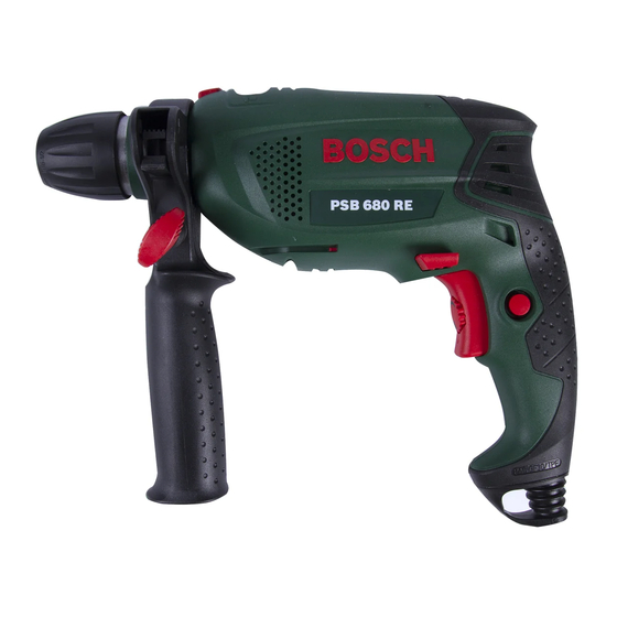 Bosch PSB 680 RE Originele handleiding