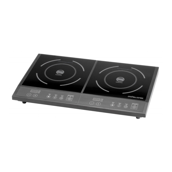 Andrew James Double Induction Cooker Manuale d'uso