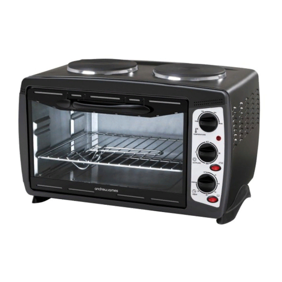 Andrew James Mini Oven with hobs Manual del usuario