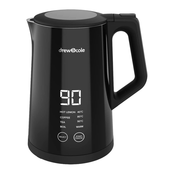 Drew & Cole DIGITAL KETTLE PRO Kullanıcı Kılavuzu