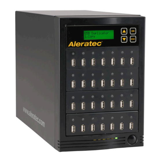 Aleratec 1:27 USB Copy Tower SA Manuale di avvio rapido