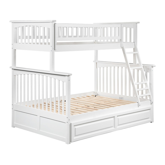 Atlantic Furniture COLUMBIA BUNK BED Instrukcja montażu