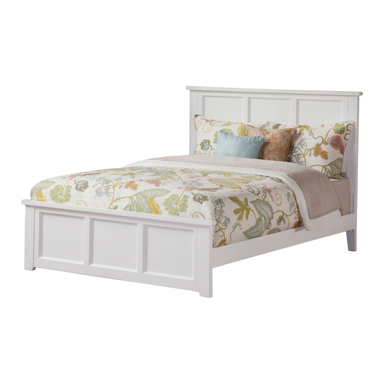 Atlantic Furniture Madison Bed with Matching FootBoard Instrucciones de montaje