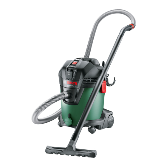 Bosch AdvancedVac 20 Handmatig