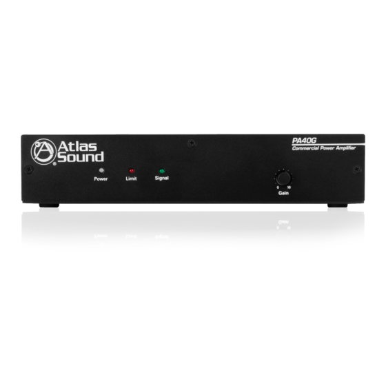 Atlas PA60G Kullanıcı El Kitabı