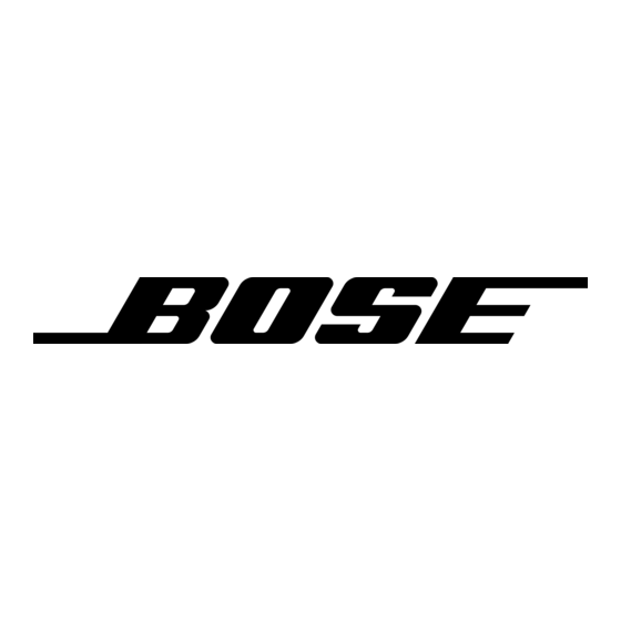 Bose 161 (anglais) Instruction manual