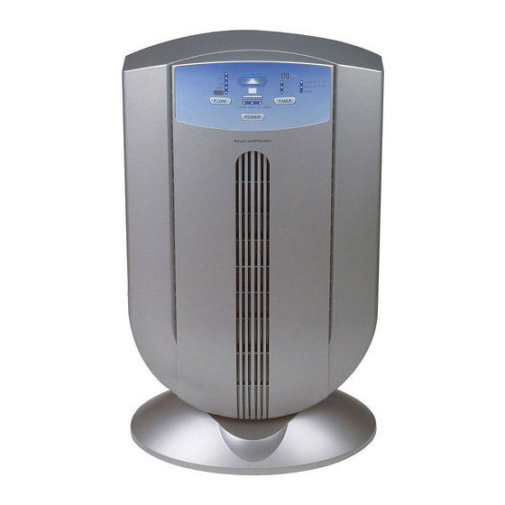 Advanced PureAir Air Purifier NEWPORT 9000 Gebruikershandleiding