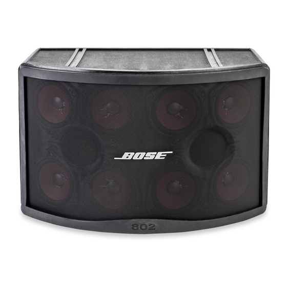 Bose 302 TANDEM-TUNEDT BASS SYSTEM Instrukcja serwisowa