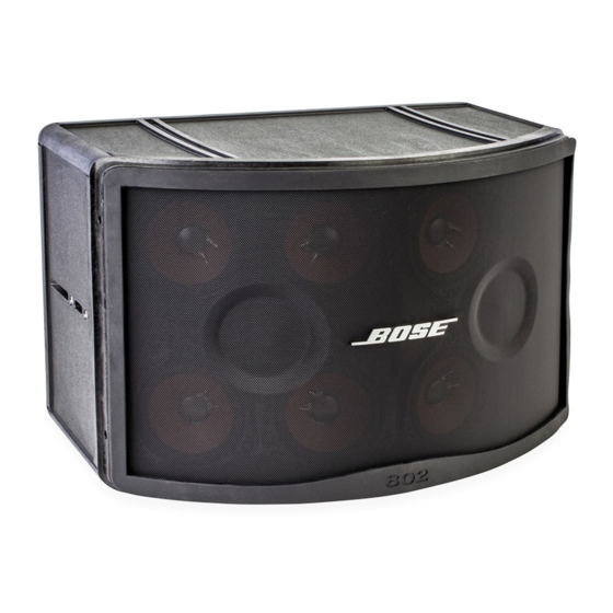 Bose 802 Kurulum Kılavuzu