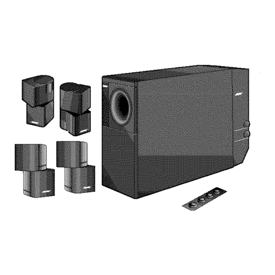 Bose Acoustimass 5 Manuale d'uso