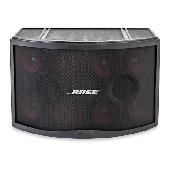 Bose Panaray 402 Series IV インストレーション・マニュアル