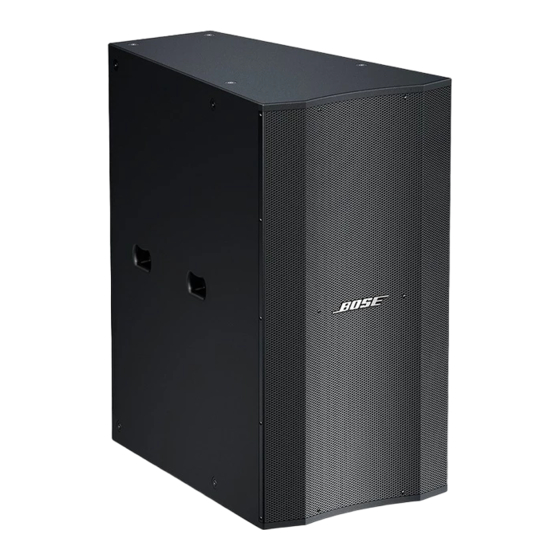 Bose Panaray LT MB12 WR Service-Handbuch