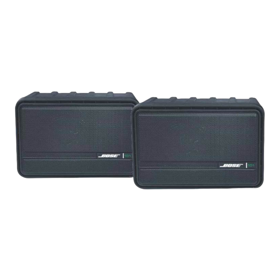 Bose 151 Manual de serviço