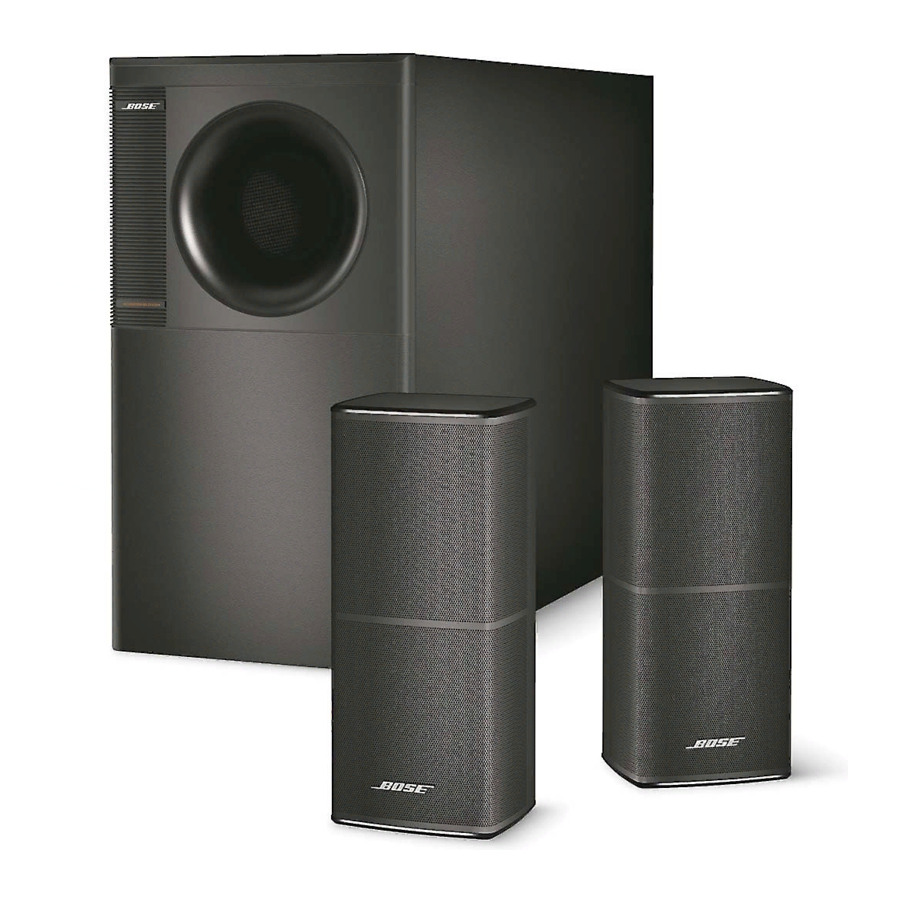 Bose Acoustimass 5 Series IV Panduan Pemilik