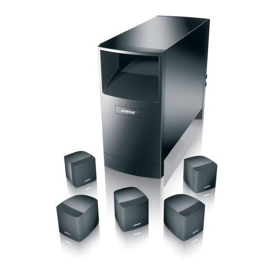 Bose Acoustimass 6 Series III Instrukcja obsługi