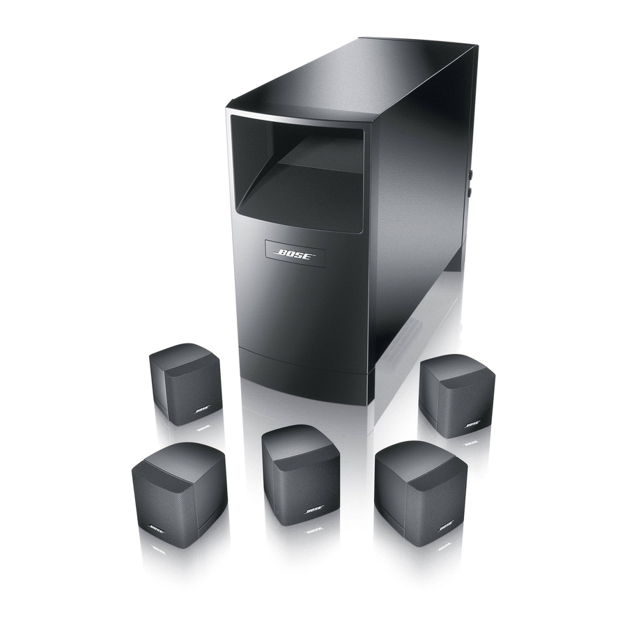 Bose Acoustimass10 Series IV Instrukcja obsługi