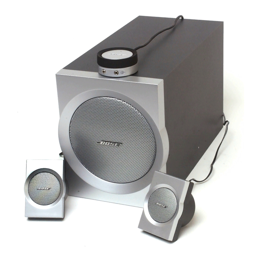 Bose Companion 3 Manuale d'uso