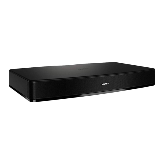 Bose Solo TV Sound Panduan Pengoperasian