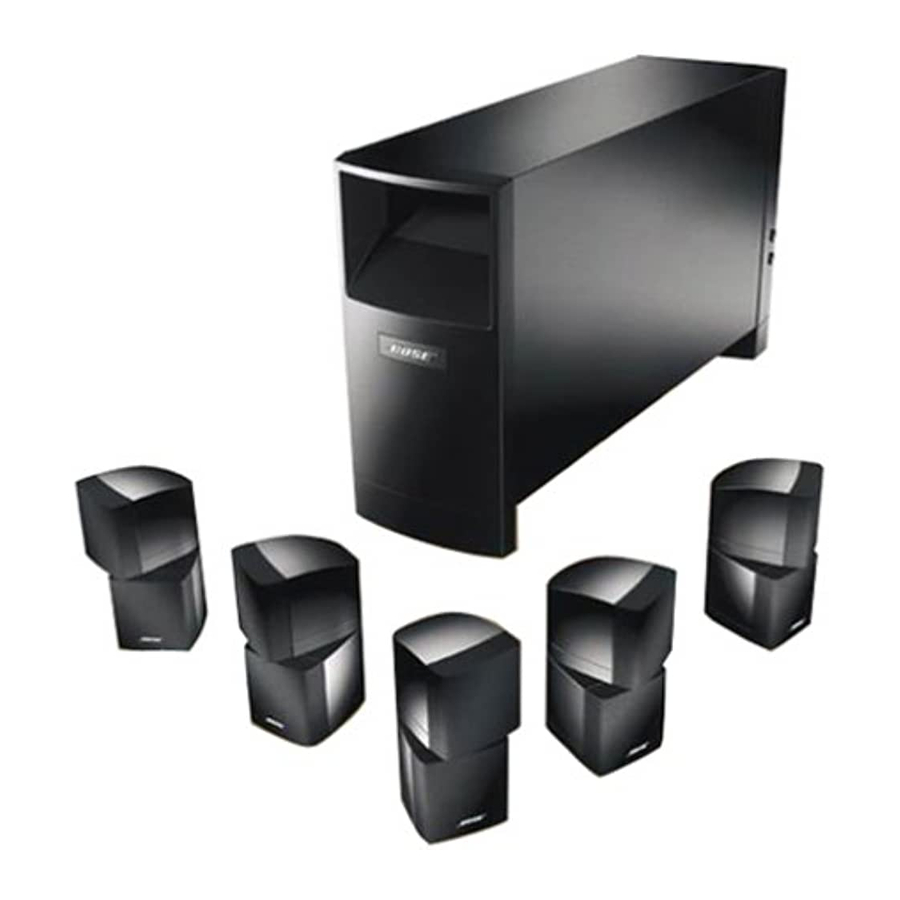 Bose Acoustimass 15 Panduan Pemilik