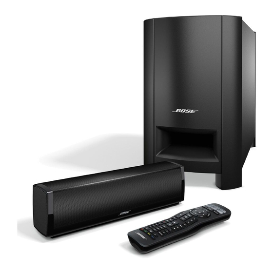 Bose Cinemate 10 Panduan Pemilik