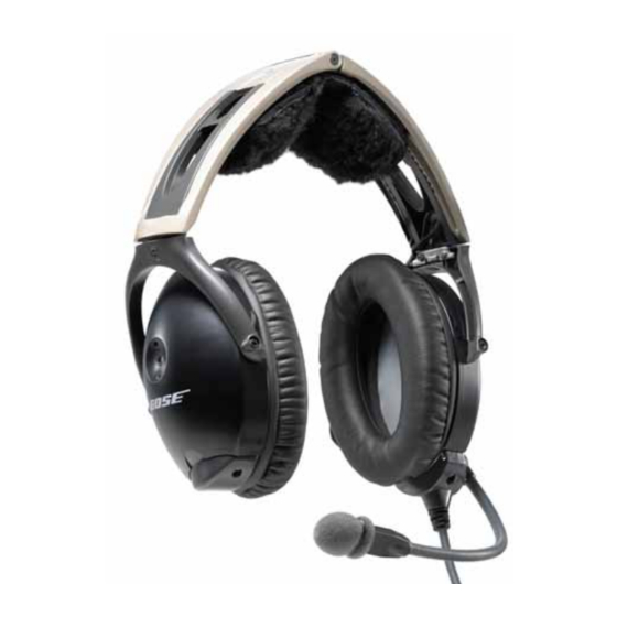 Bose Aviation Headset X Manuale d'uso