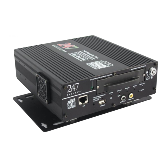 247Security mDVR 500 Series Quickmanual Installation