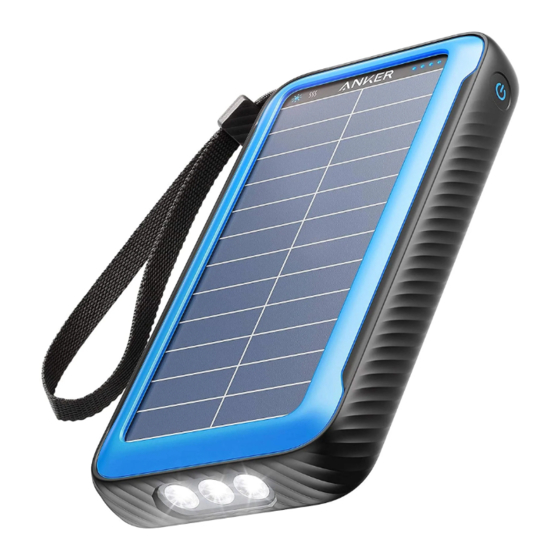 Anker PowerCore Solar 20000 Gebruikershandleiding