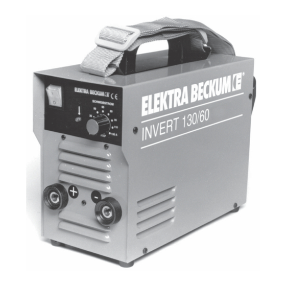 Elektra Beckum Invert 130/40 Manuel d'utilisation