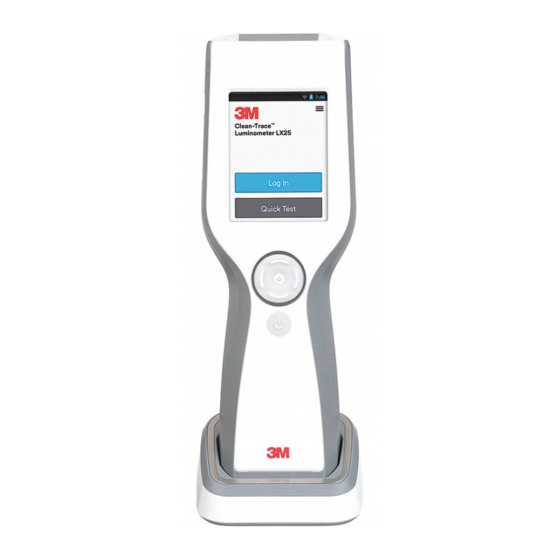 3M Clean-Trace Luminometer LX25 Benutzerhandbuch