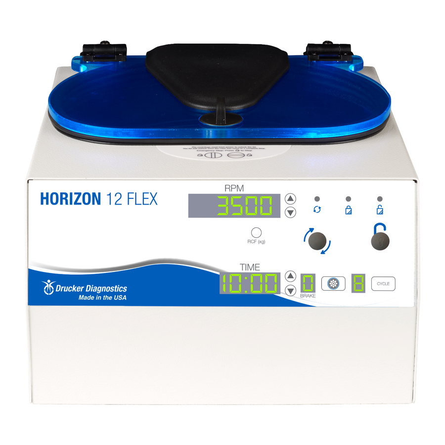 Drucker Diagnostics Horizon 12 Flex Benutzerhandbuch