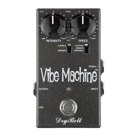 DryBell Vibe Machine V-2 Manual de opções