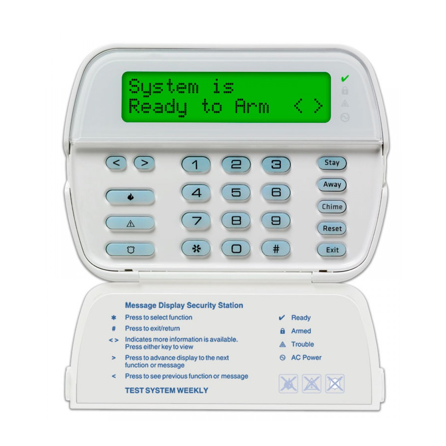 DSC Voice Assisted Security Control Escort5580TC 製品概要シート