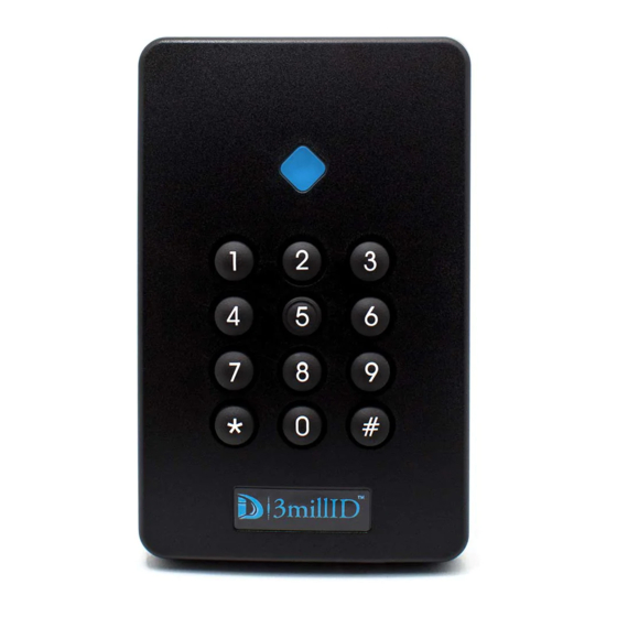 3MillID S-Gang Keypad Reader マニュアル