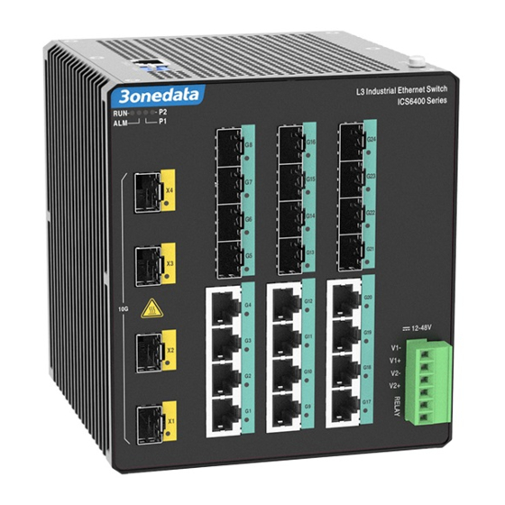 3onedata ICS6400-12GT12GS4XS Snelle installatiehandleiding