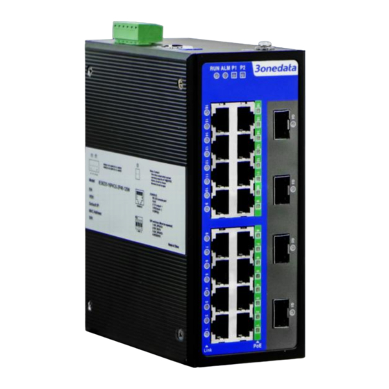 3onedata IES2220-8T8P4GS-2P48-120W Manual de instalação rápida